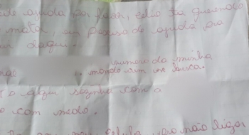 Polícia resgata mulher e filha de cárcere após vítima escrever bilhete com pedido de socorro